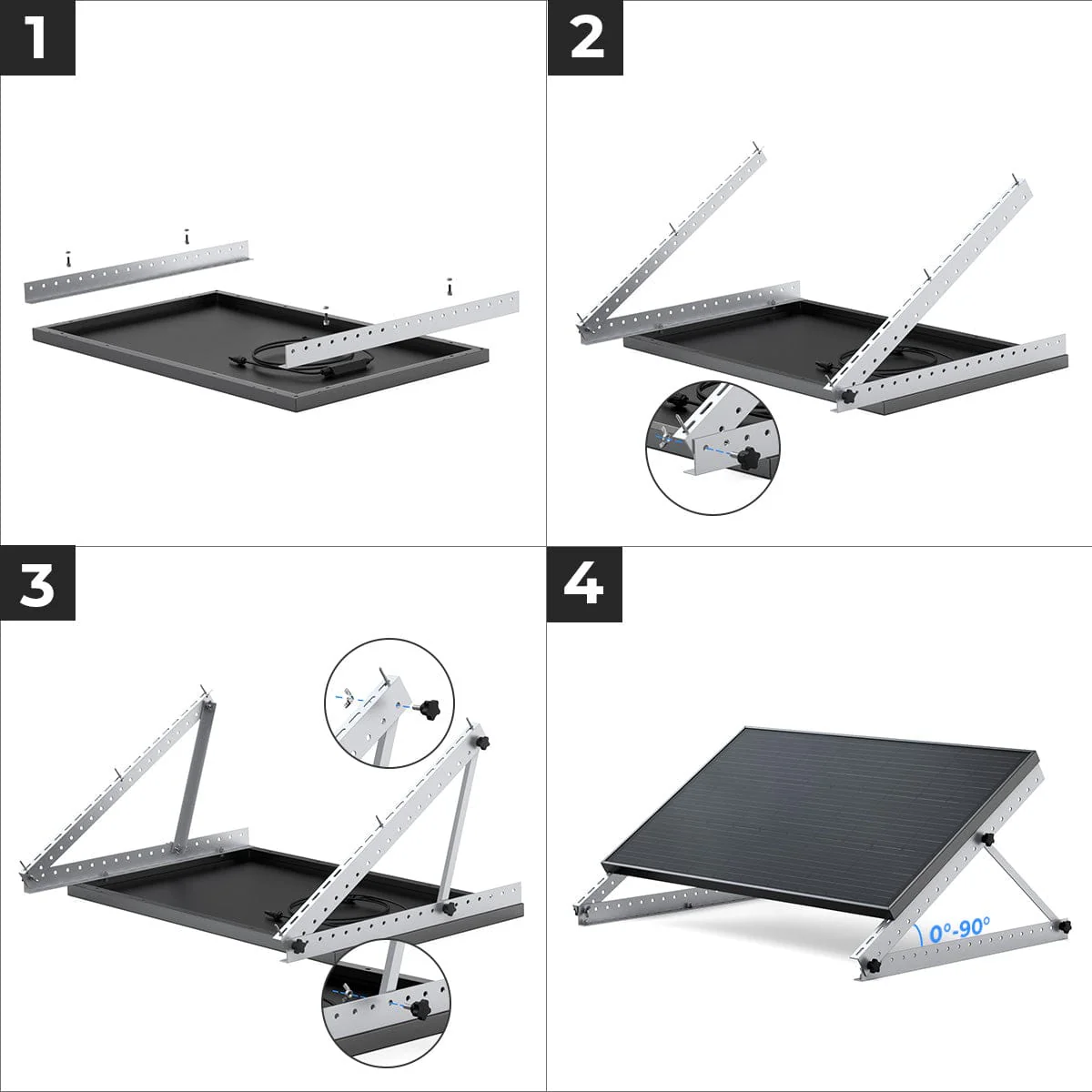 Soporte de montaje inclinable EcoFlow de 71 cm (28'') - Image 3
