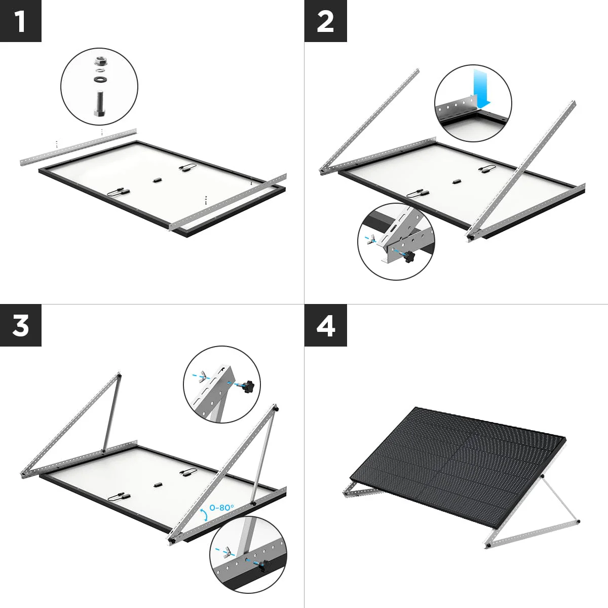 Soporte de montaje inclinable EcoFlow de 127 cm (50'') - Image 3