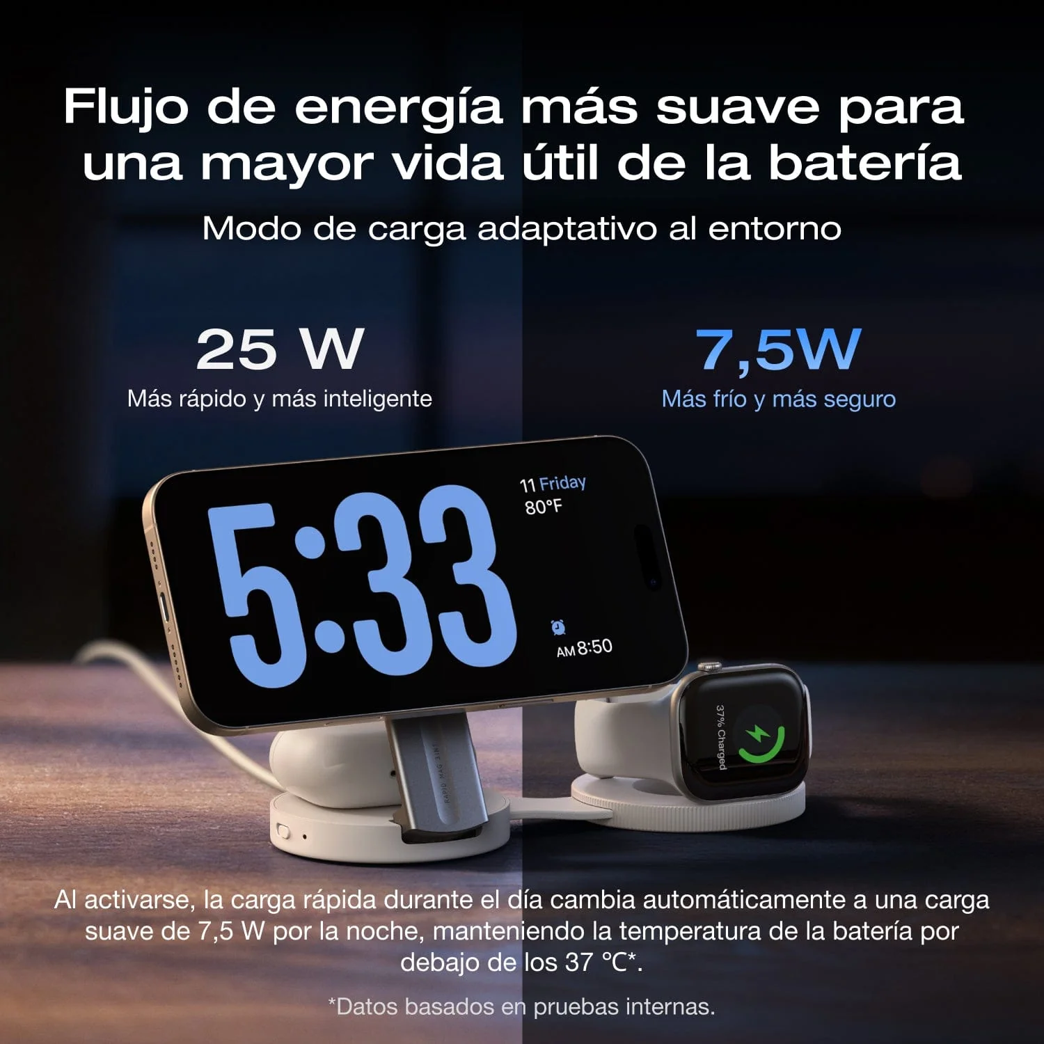 Estación de Carga Inalámbrica EcoFlow RAPID Mag Qi2.2 (3-en-1 Plegable) - Image 9