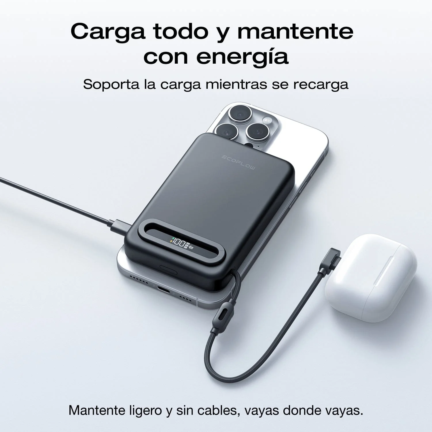 Banco de energía EcoFlow RAPID Mag Qi2.2 (10.000 mAh, 25 W, cable USB-C integrado) - Image 10