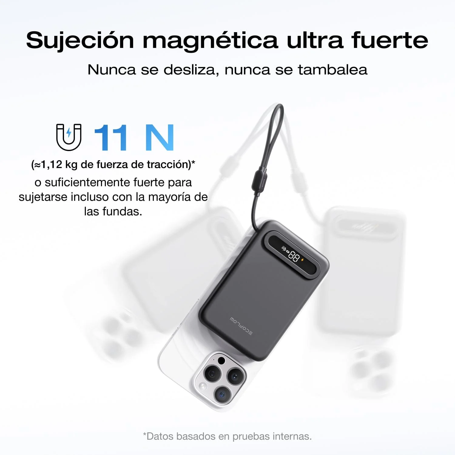 Banco de energía EcoFlow RAPID Mag Qi2.2 (10.000 mAh, 25 W, cable USB-C integrado) - Image 7