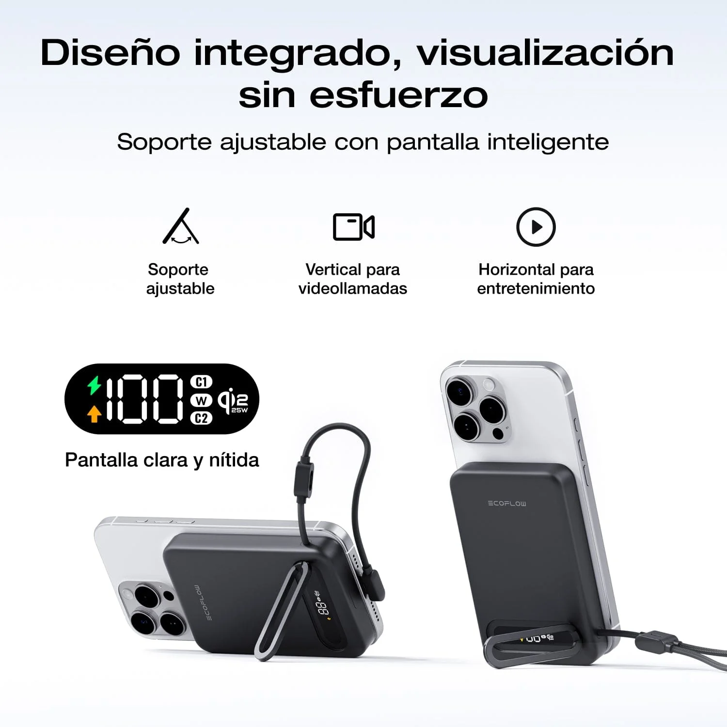 Banco de energía EcoFlow RAPID Mag Qi2.2 (10.000 mAh, 25 W, cable USB-C integrado) - Image 9