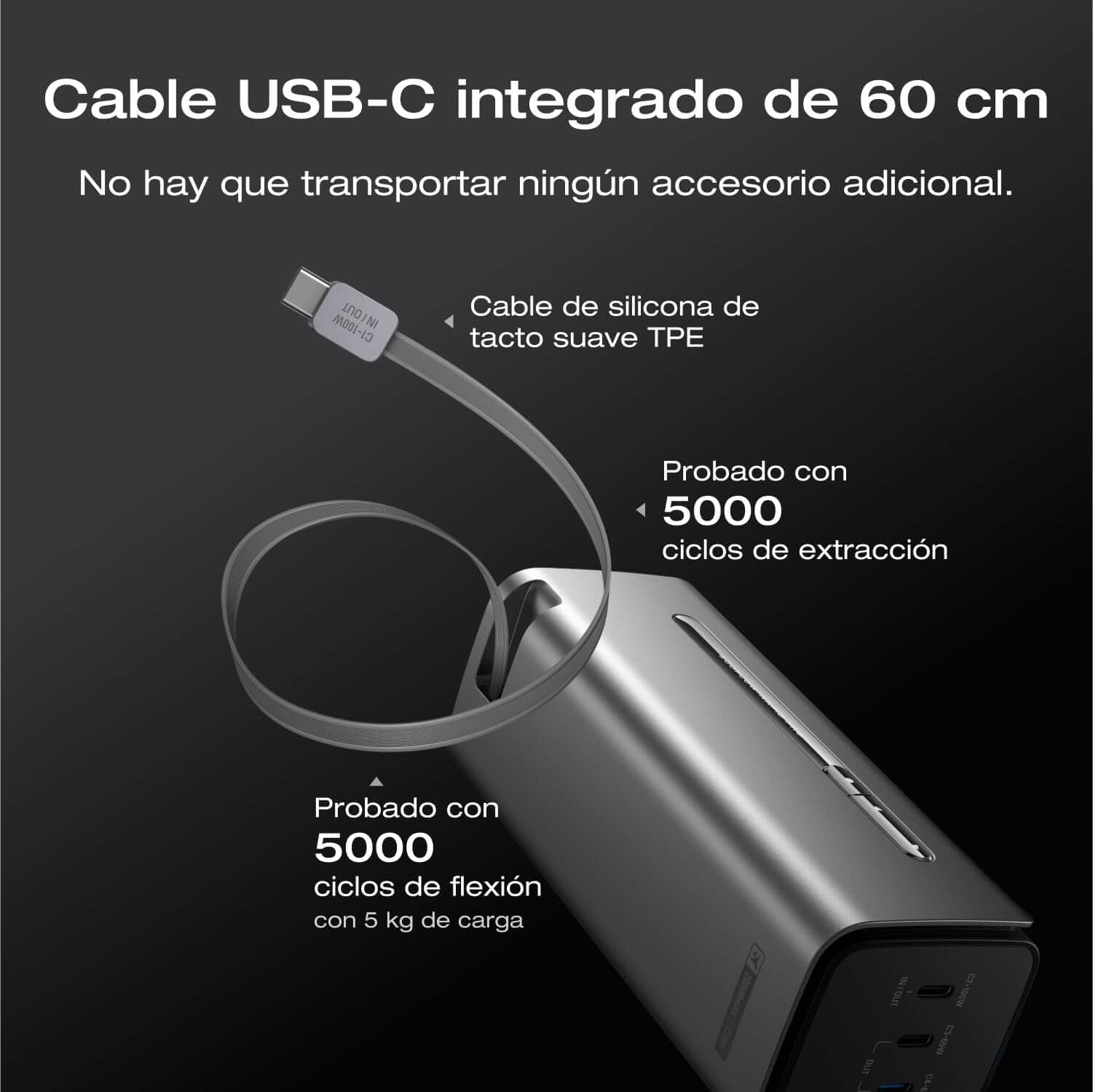 Banco de energía EcoFlow RAPID Pro (20 000 mAh, 230 W, cable integrado de 100 W) - Image 7