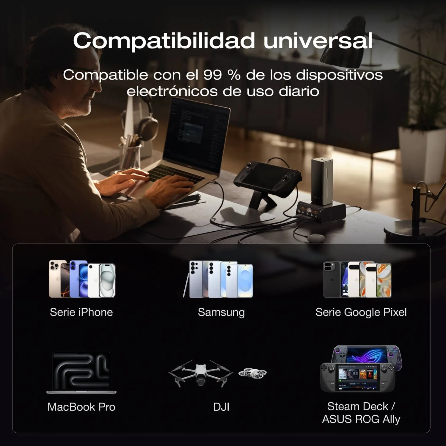 Banco de energía EcoFlow RAPID Pro (20 000 mAh, 230 W, cable integrado de 100 W) - Image 8