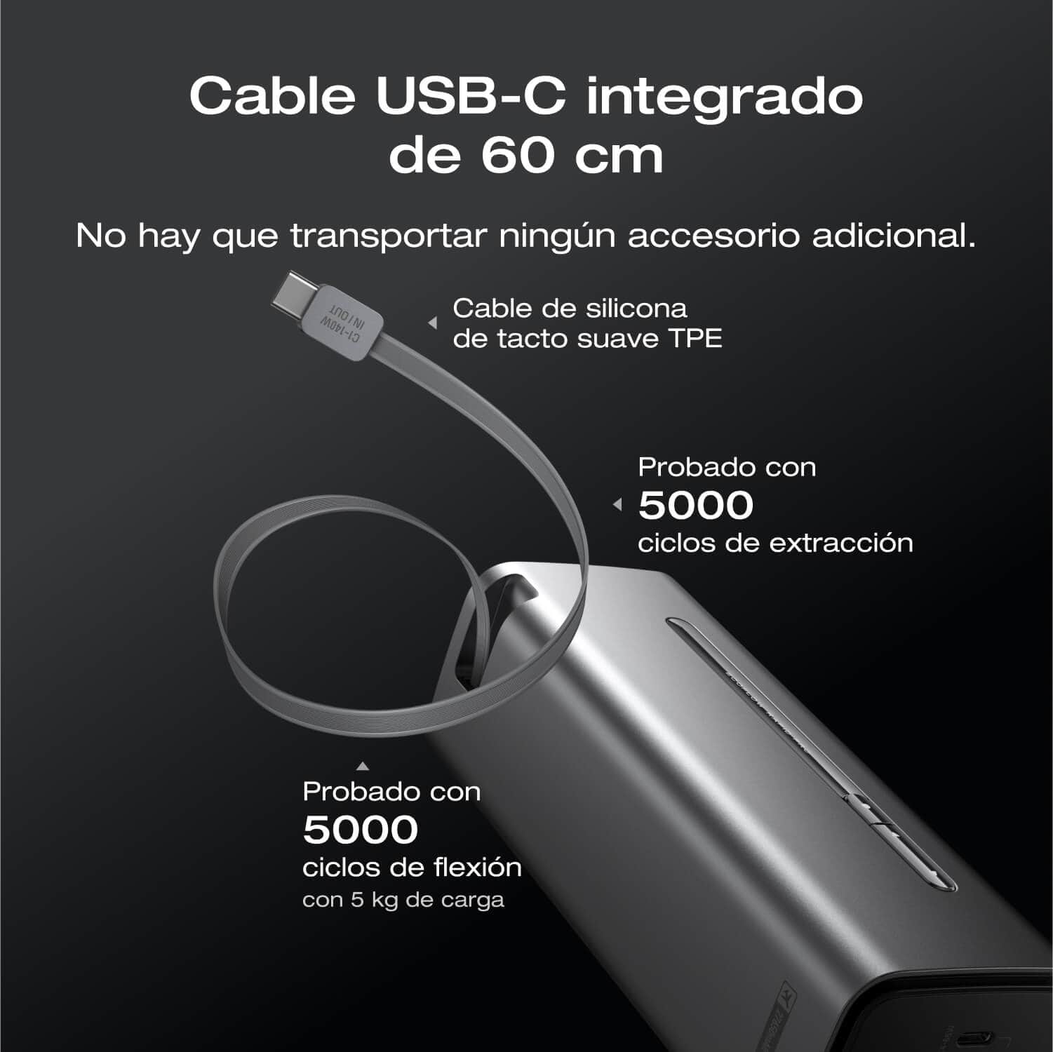 Banco de energía EcoFlow RAPID Pro (27 650 mAh, 300 W, cable integrado de 140 W) - Image 7