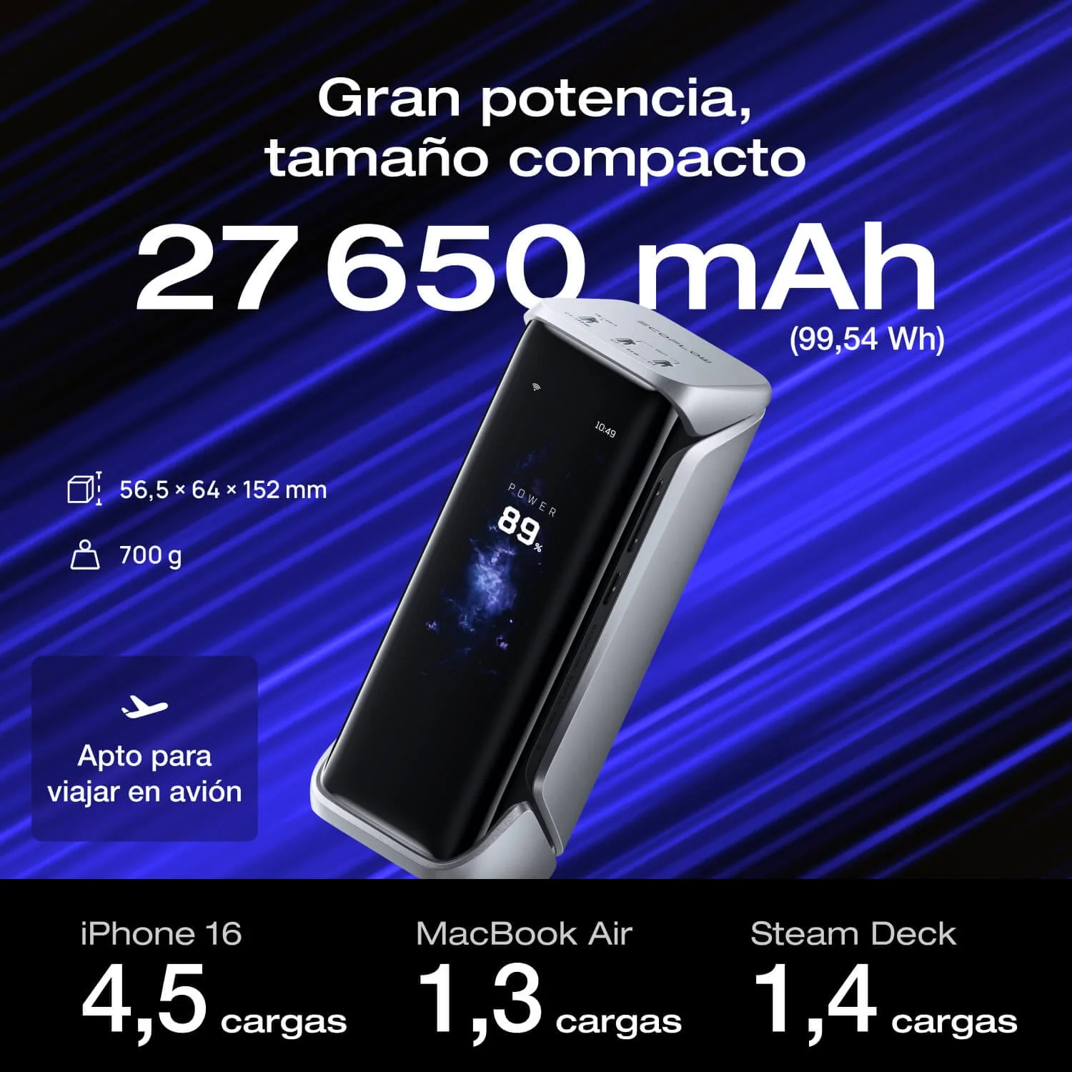 Banco de energía EcoFlow RAPID Pro X (27 650 mAh, 300 W) - Image 6