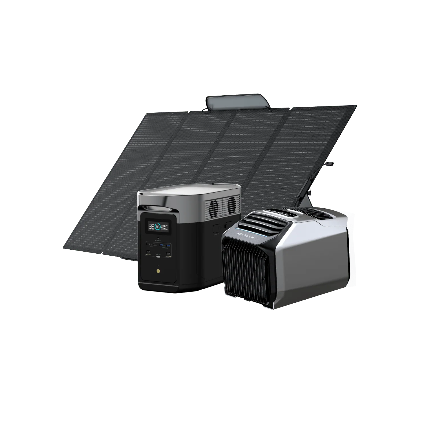 EcoFlow WAVE 2 + EcoFlow DELTA 2 Max + Panel solar portátil EcoFlow de 400W - Image 8